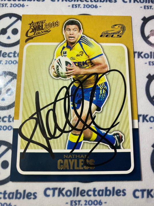 Signed Nathan Cayless 2009 Select NRL Classics #113 Eels