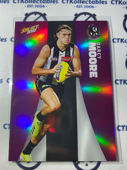 2022 AFL Footy Stars Purple Parallel- Darcy Moore PP38