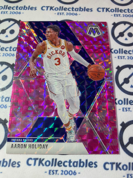 2019-20 Panini Mosaic Aaron Holiday Pink Prizm #7 Pacers