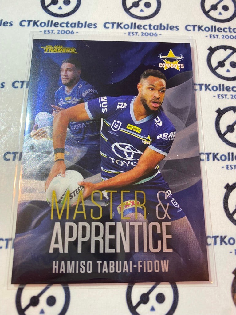 2022 TLA NRL Traders Master & Apprentice Hamiso Tabuai-Fidow MA18/32