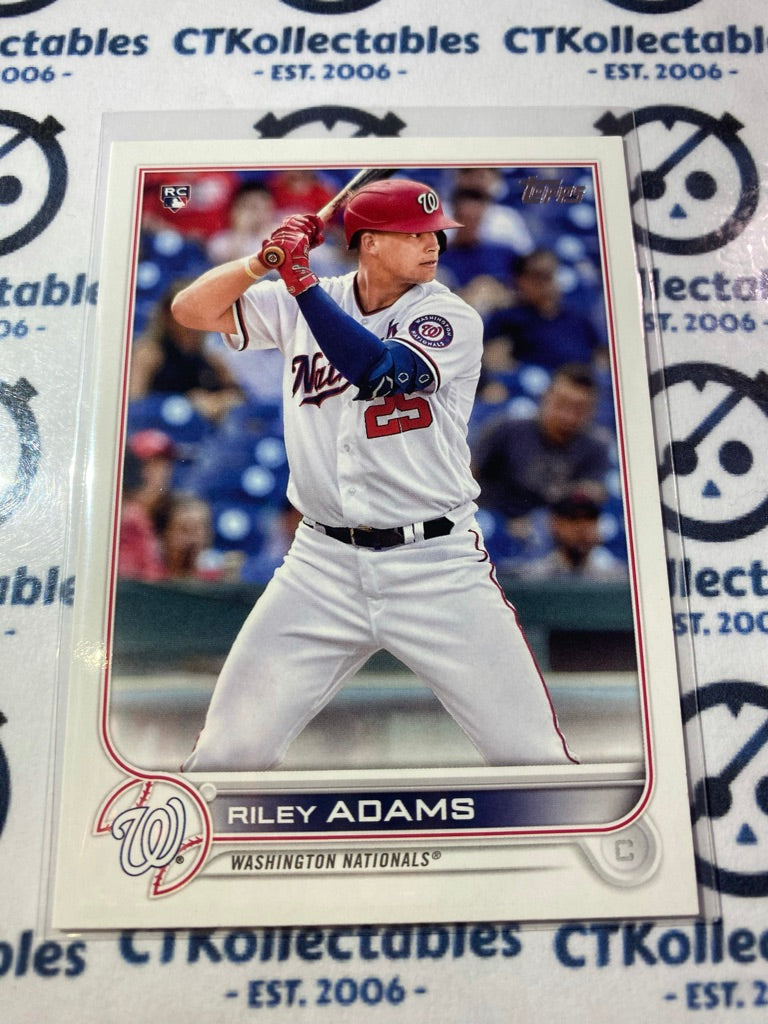 2022 Topps Series 1 Riley Adams Rookie card RC #158 Nationals