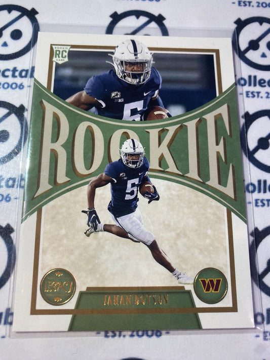 2022 NFL Panini Legacy Jahan Dotson Rookie #153 Commanders RC