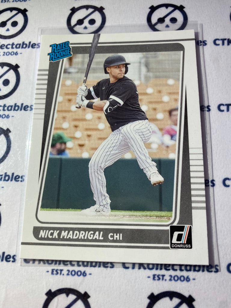 2021 Panini Donruss Baseball Nick Madrigal Rated Rookie #49 Chicago