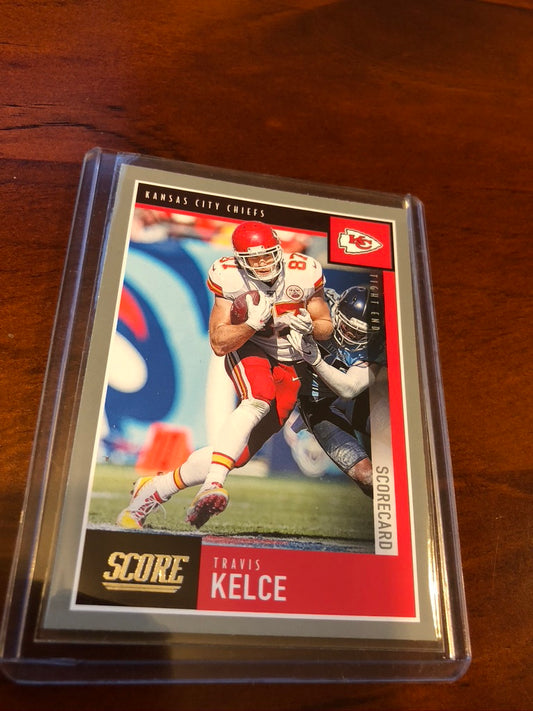 Travis Kelce Silver Scorecard #135 2020 NFL Score