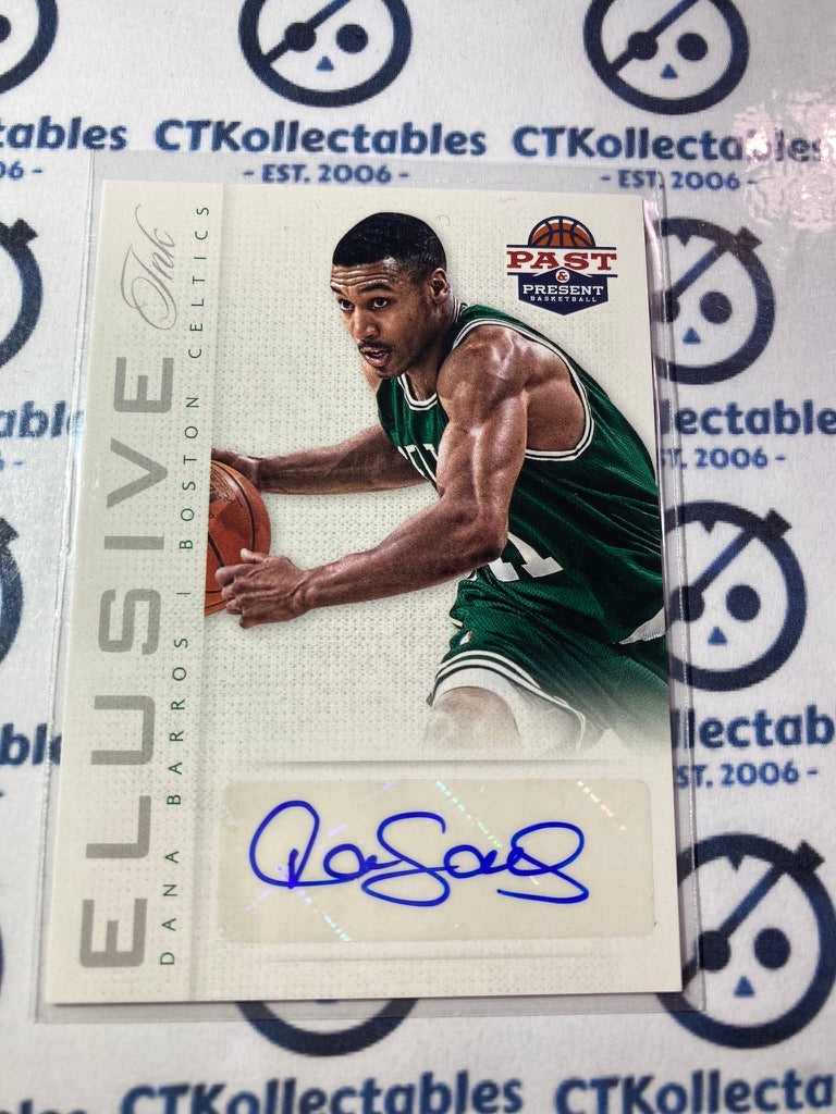 2013 NBA Panini Past & Present Dana Barros Elusive ink #8 Celtics