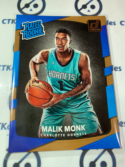 2017-18 NBA Donruss Malik Monk Rated Rookie #190 Hornets