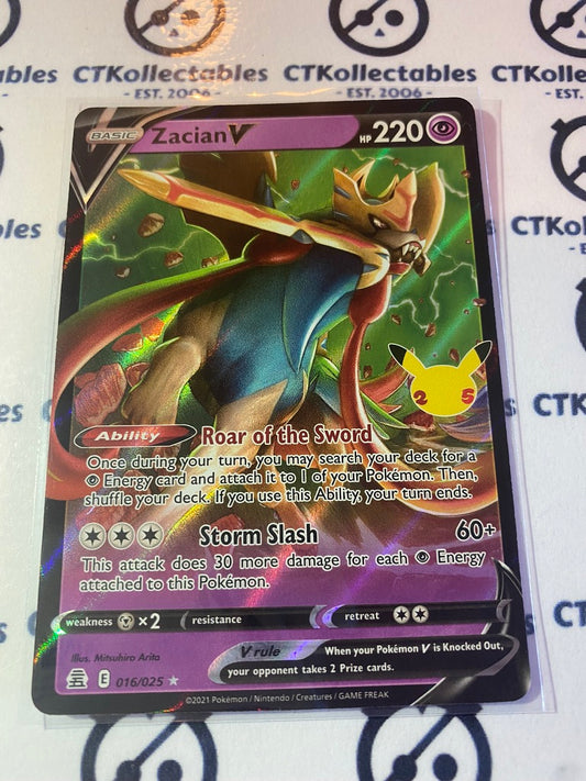 Zacian V 016/025 Pokemon Celebrations 25th Anniversary