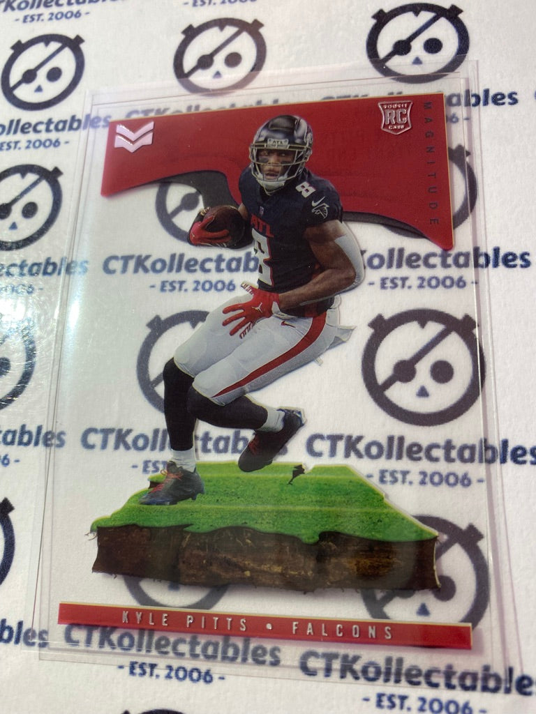 2021 NFL Chronicles Magnitude Stars & Stripes Kyle Pitts rookie card RC #MAG-4