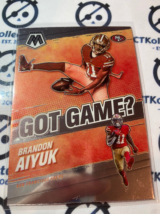 2021 Panini NFL Mosaic Brandon Aiyuk Got game ? #GG-20 49ers