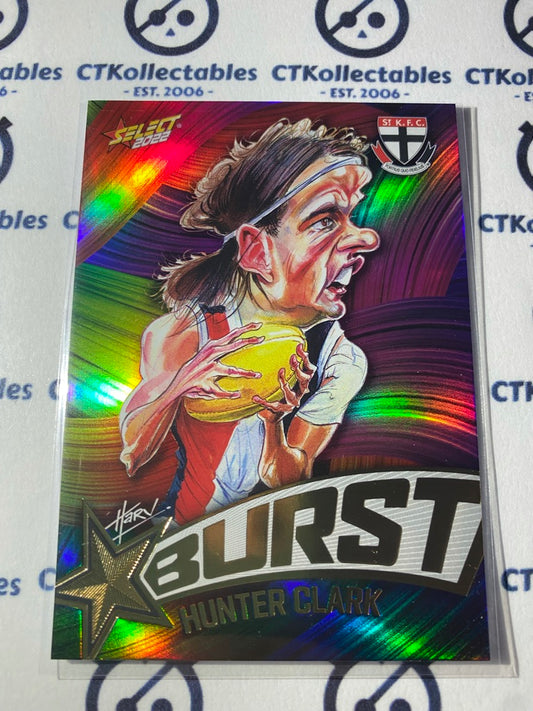 2022 AFL Footy Stars Starburst Paint - Hunter Clark SBP58
