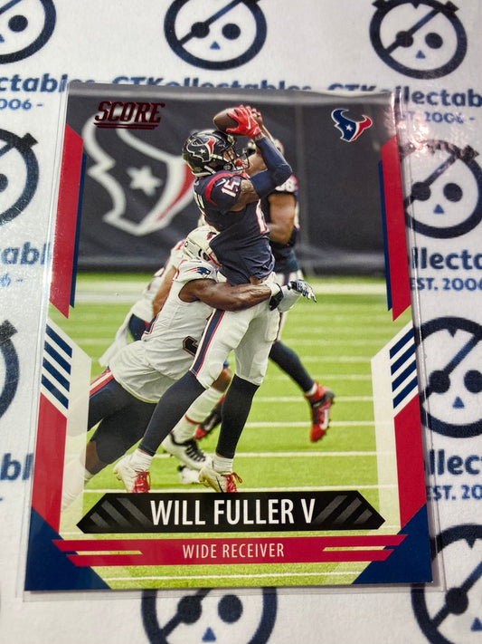 2021 NFL Panini Score Red Parallel Will Fuller V Base #157 Texans