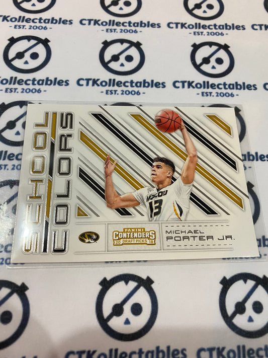 2018-19 PANINI Contenders Draft Picks School Colours #5 Michael Porter JR.