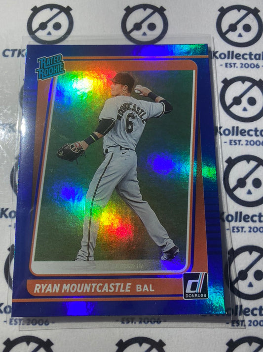 2021 Panini Donruss Baseball Ryan Montcastle Rated Rookie Blue Foil #59 Baltimore