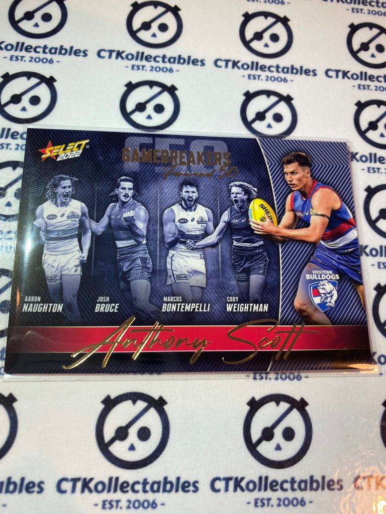 2022 AFL Footy Stars Gamebreakers Forward 50 - Anthony Scott GB89