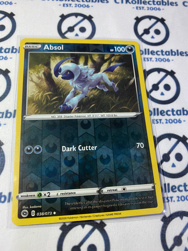 Absol #038/073 Reverse Holo Pokmon Card Champions Path CTKollectables Absol #038/073 Reverse Holo Pokmon Card Champions Path CTKollectables