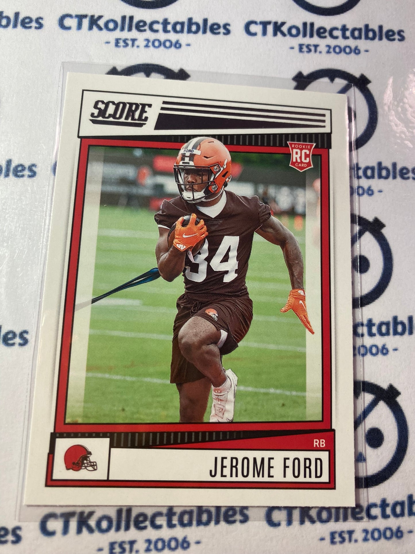 2022 NFL Panini Score Jerome Ford Rookie Card RC #333 Browns