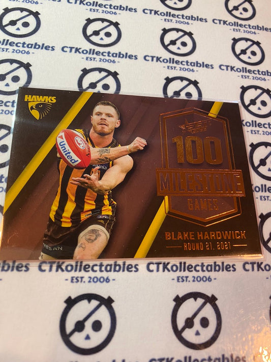 2022 AFL Footy Stars Milestone 100 games - Blake Hardwick MG45