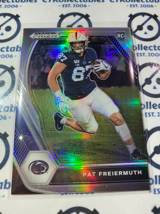 2021 NFL Panini Prizm Draft Picks Pat Freiermuth Silver Prizm RC #127 Steelers