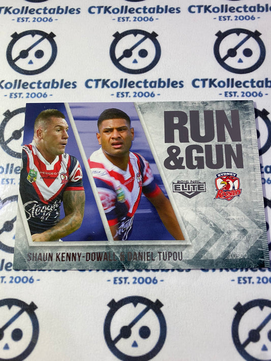 2016 NRL Traders Run & Gun Kenny-Dowall/Tupou RG27/32 Roosters
