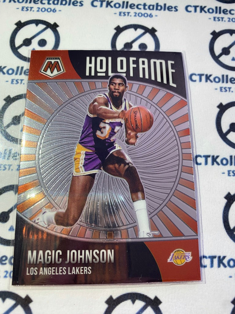 2020-21 NBA Mosaic Magic Johnson Holofame #11 Lakers