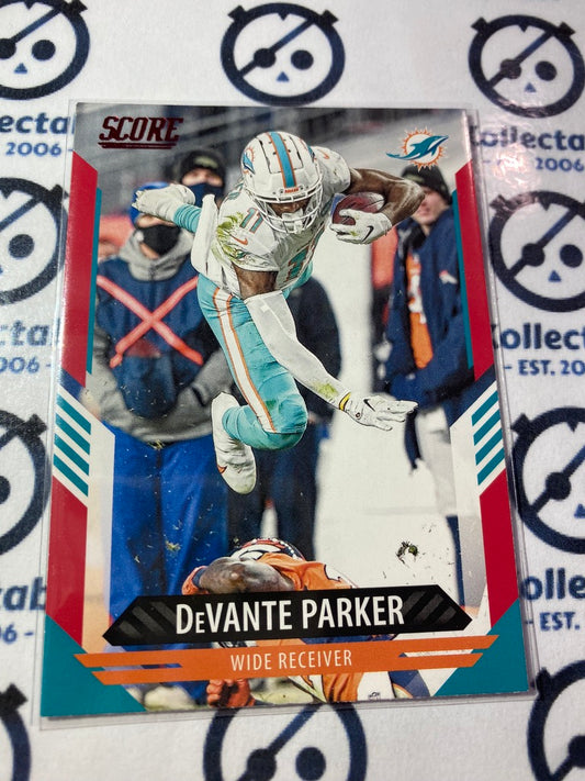 2021 NFL Score Red Parallel DeVante Parker #30 Dolphins