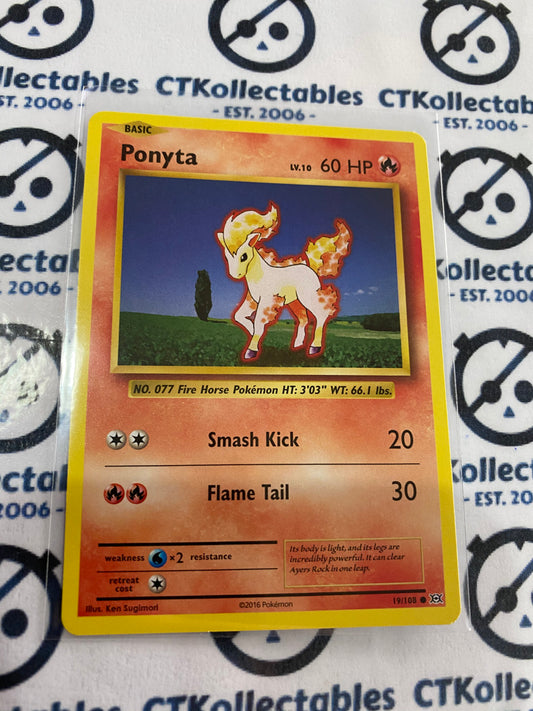 Ponyta #19/108 Base Pokémon Card XY EVOLUTIONS
