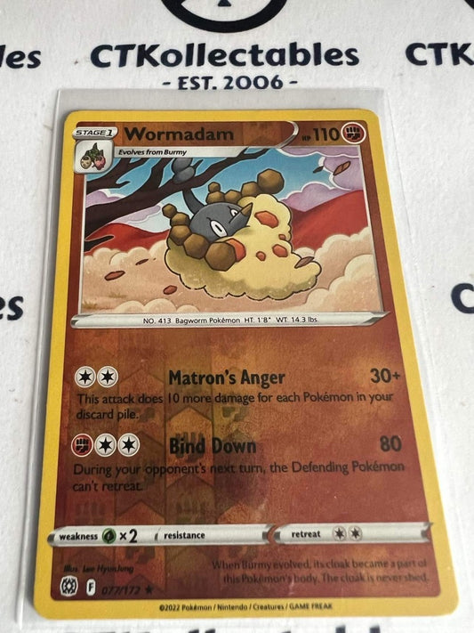 Wormadam Reverse Holo Rare Card #077/172 Pokémon Card Brilliant Stars