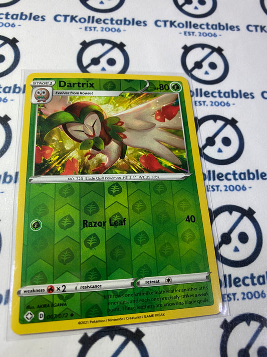 Dartrix #007/072 Reverse Holo Pokémon Card Shining Fates