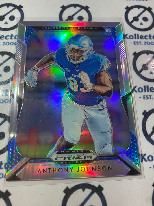 2019 NFL Panini Prizm Draft Picks Anthony Johnson RC Silver Prizm #117 Buccaneers