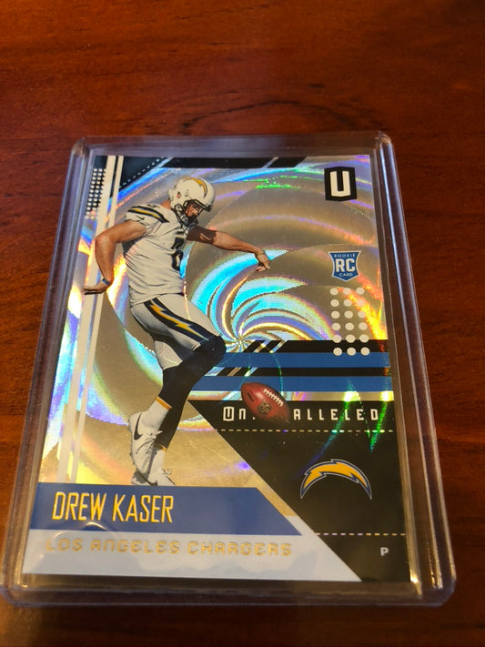 Drew Kaser Rookie Card "Whirl #036/100 2018 NFL Unparalleled