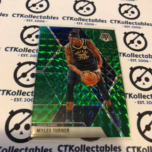 Myles Turner Mosaic Green Prizm #195 2019-20 NBA Mosaic