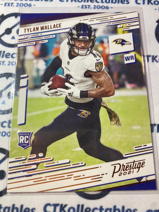 2021 NFL Chronicles Prestige Bronze Tylan Wallace Rookie Card RC #225 Ravens