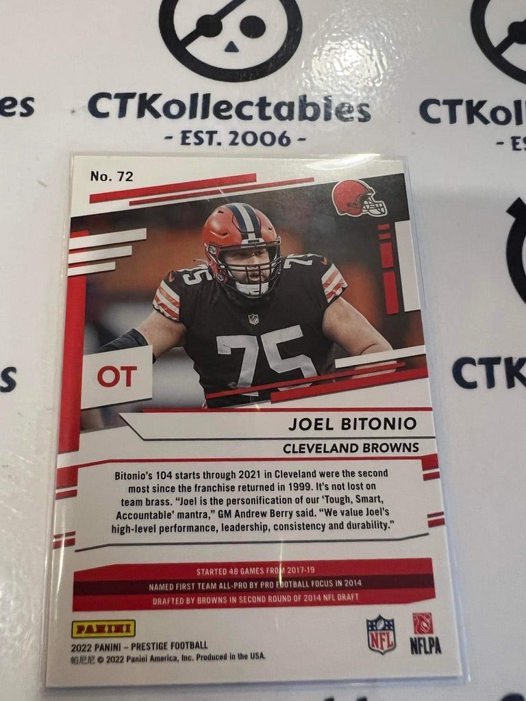 2022 NFL Panini Prestige Joel Bitonio Diamond Parallel Xtra Points #72 Browns