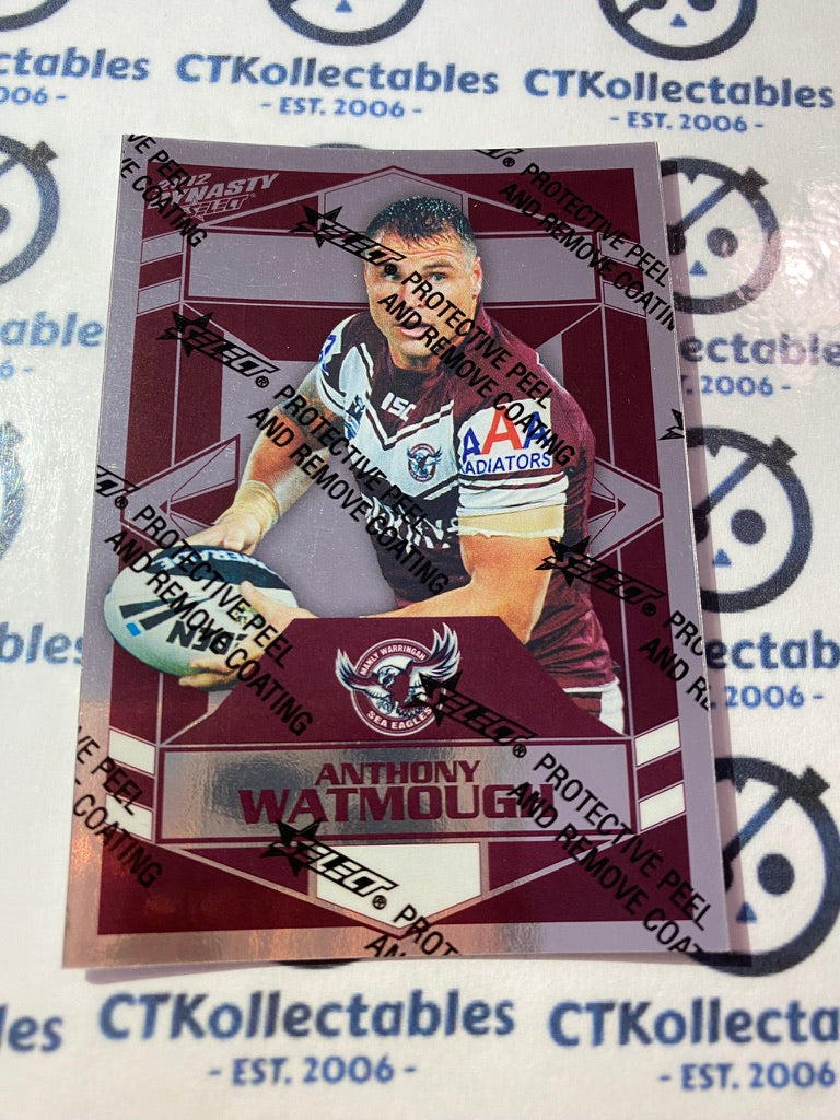2012 NRL Select Dynasty Silver Parallel #SP75 Anthony Watmough Manly