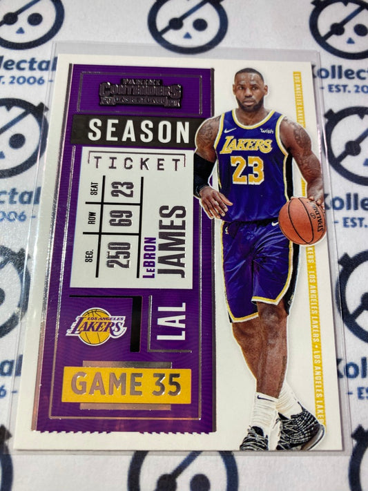 2020-21 NBA Contenders Lebron James season ticket #81 Lakers