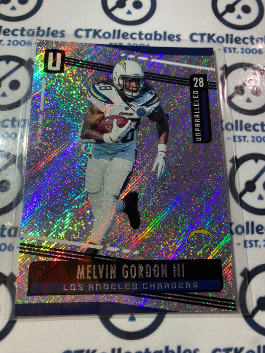 2019 Panini NFL Unparalleled Melvin Gordon III rookie card RC #89 Chargers
