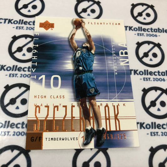 2001-02 Upper Deck Wally Szczerbiak Flight Team Bronze #069/125