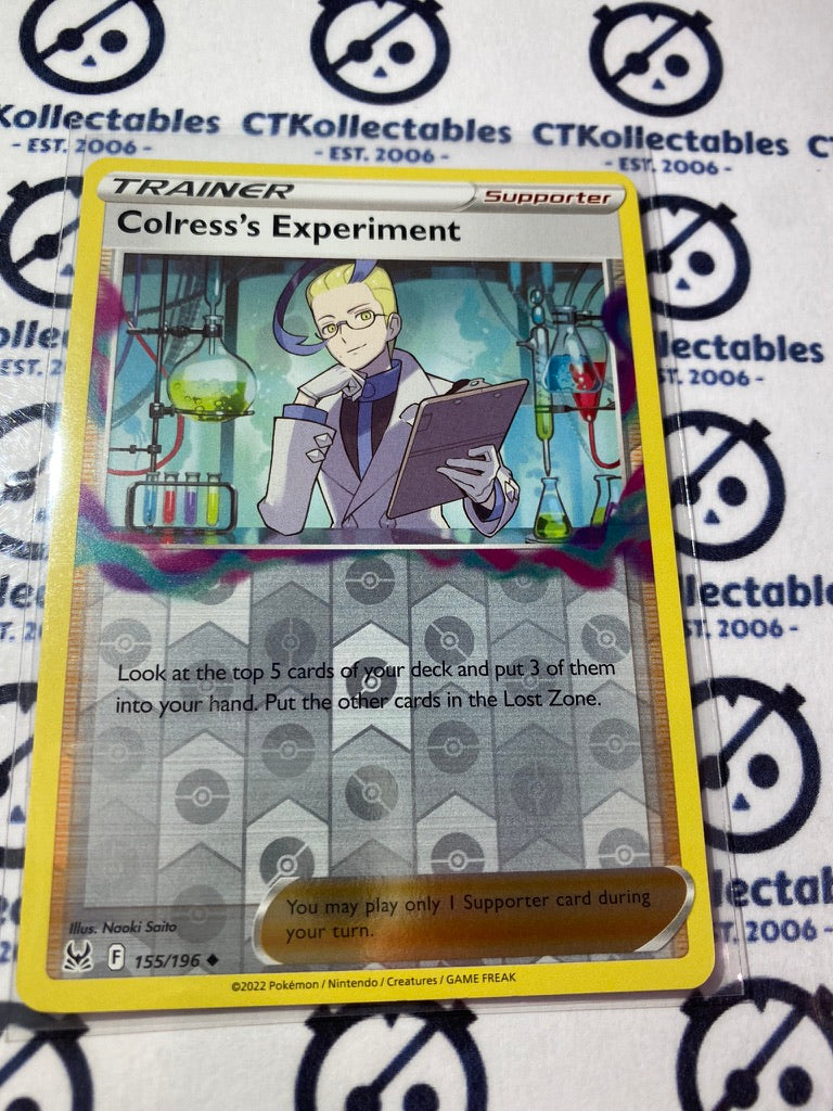 Colress's Experiment Reverse Holo #155/196 2022 Sword & Shield Lost Origin Pokemon Card