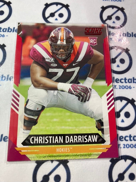 2021 NFL Panini Score Red Parallel Base Christian Darrisaw RC #366 Vikings