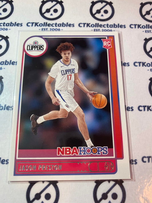 2021 Panini NBA HOOPS Rookie Card Jason Preston #242 Clippers