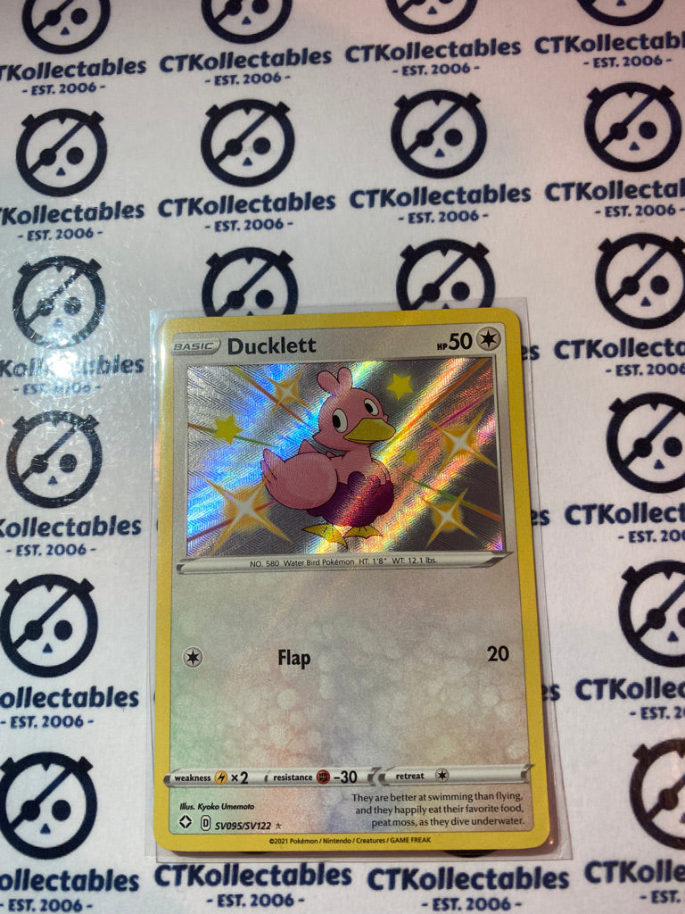 Shiny Ducklett #SV095/SV122  Ultra Rare Shining Fates Pokemon Card
