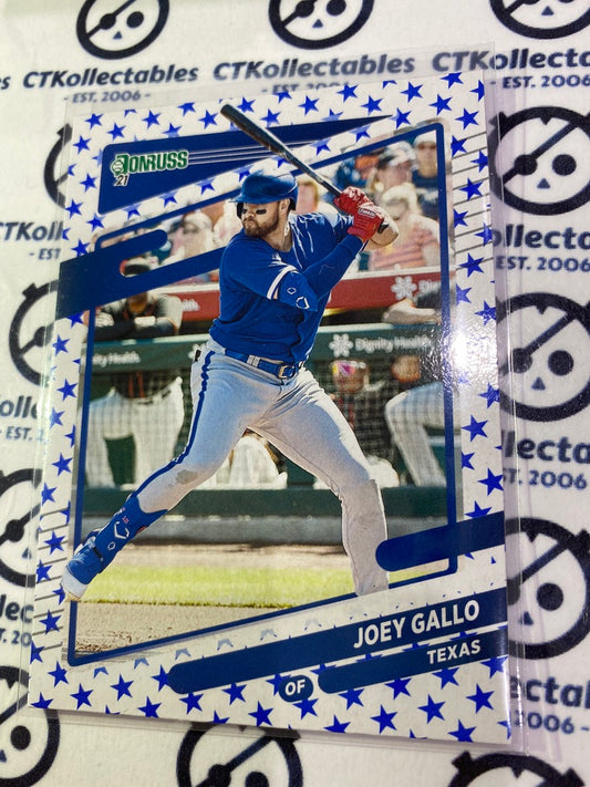 2021 Panini Donruss Baseball Joey Gallo #189 Independence Day Texas