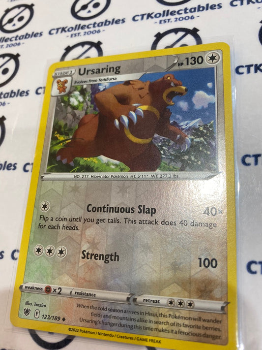 Ursaring Reverse Holo #123/189 2022 Sword & Shield Astral Radiance Pokemon Card