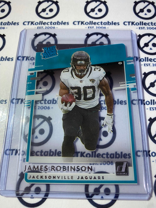 2020 NFL Chronicles Clearly Donruss James Robinson Rated Rookie #RR-JR