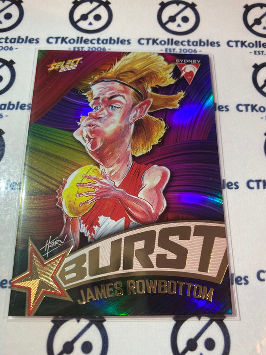 2022 AFL Footy Stars Starburst Paint - James Rowbottom SBP64