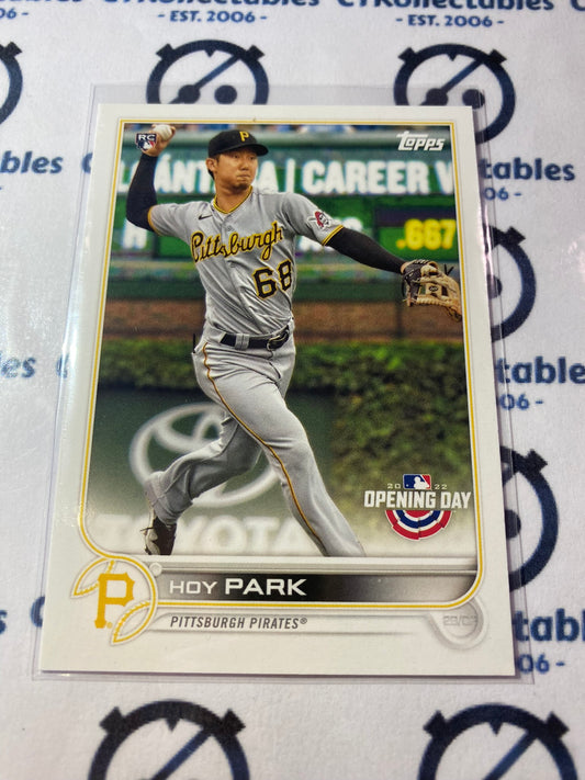 2022 Topps Opening Day Baseball Hoy Park Rookie card RC #13 Pirates