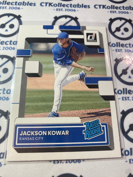 2022 Panini Donruss Baseball Rated Rookie #46 Jackson Kowar Kansas City