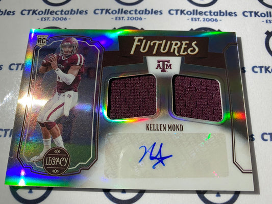 2021 NFL Legacy Kellen Mond Futures RPA Rookie Patch Auto #247/299 FD-KM Browns QB