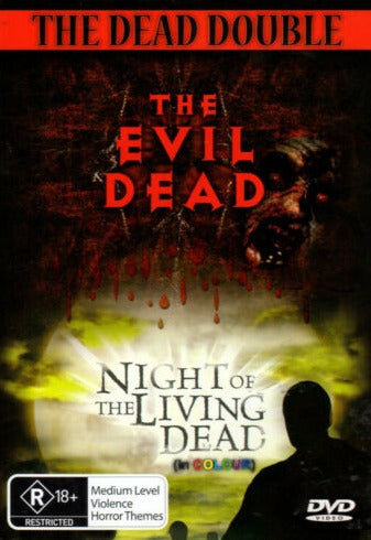 THE DEAD DOUBLE THE EVIL DEAD & NIGHT OF THE LIVING DEAD HORROR MOVIES  DVD  PREOWNED