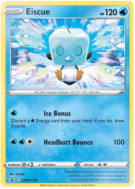 Eiscue Holo Rare Promo SWSH128 Pokemon Sword & Shield Promo